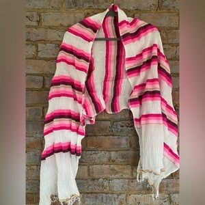 CLEARANCE item! Lemlem brand. Soft and colorful wrap/sarong/shawl/scarf.